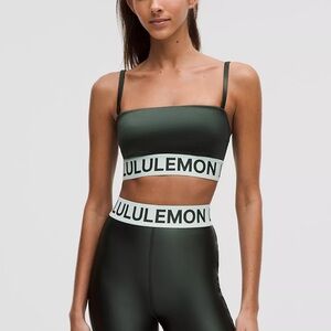 Lululemon Dark Green Sports Bra and Leggings Set